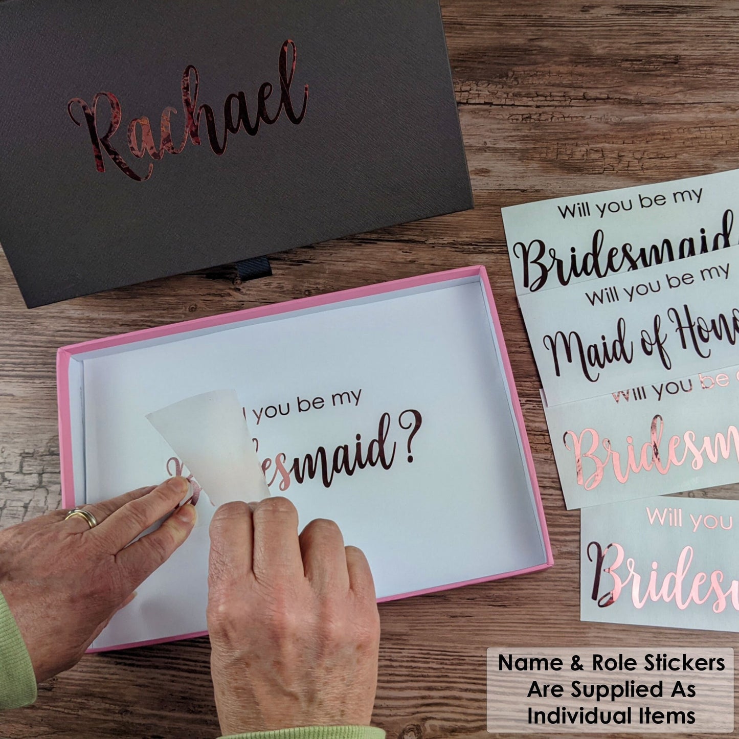 Will You Be My ... Stickers For Bridal Proposal Boxes
