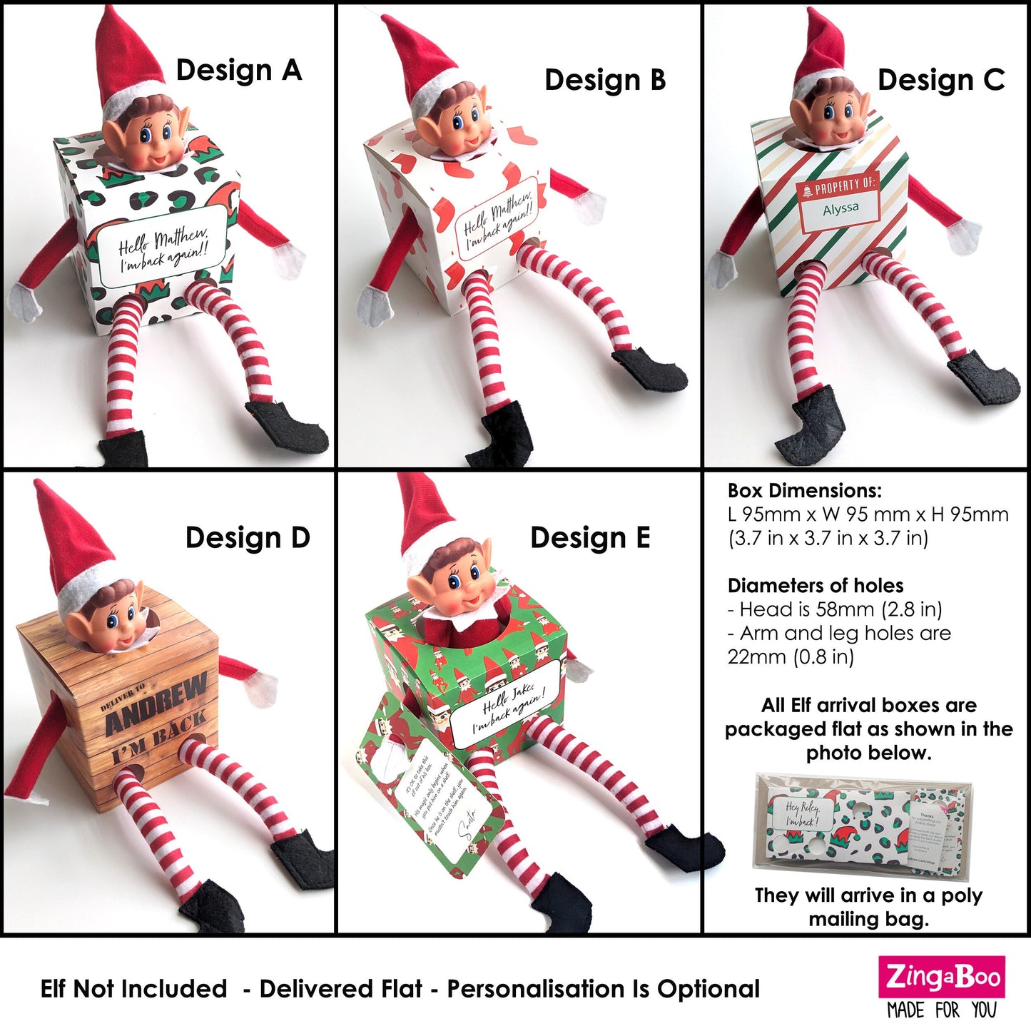Personalised Elf Arrival Box
