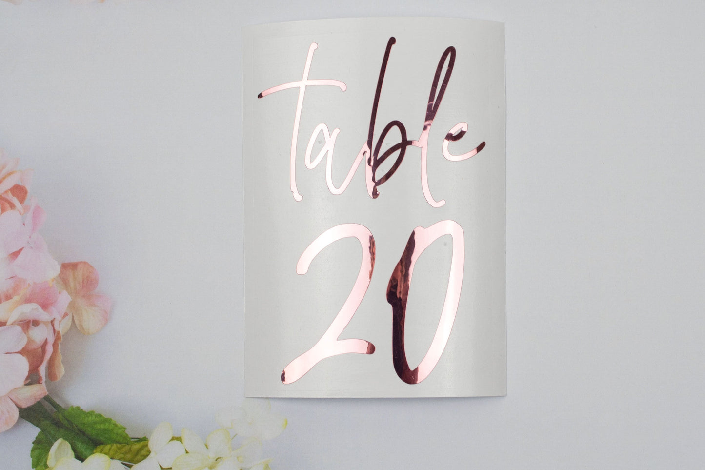 Custom Set of Vinyl Table Numbers for DIY Wedding Signs - Any Number Range - Zingaboo