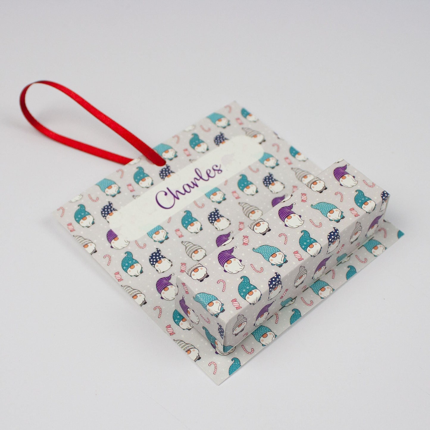 Personalised Christmas Money Wallet Holder Box, Eco friendly and Sustainable Christmas Decoration Made From Card