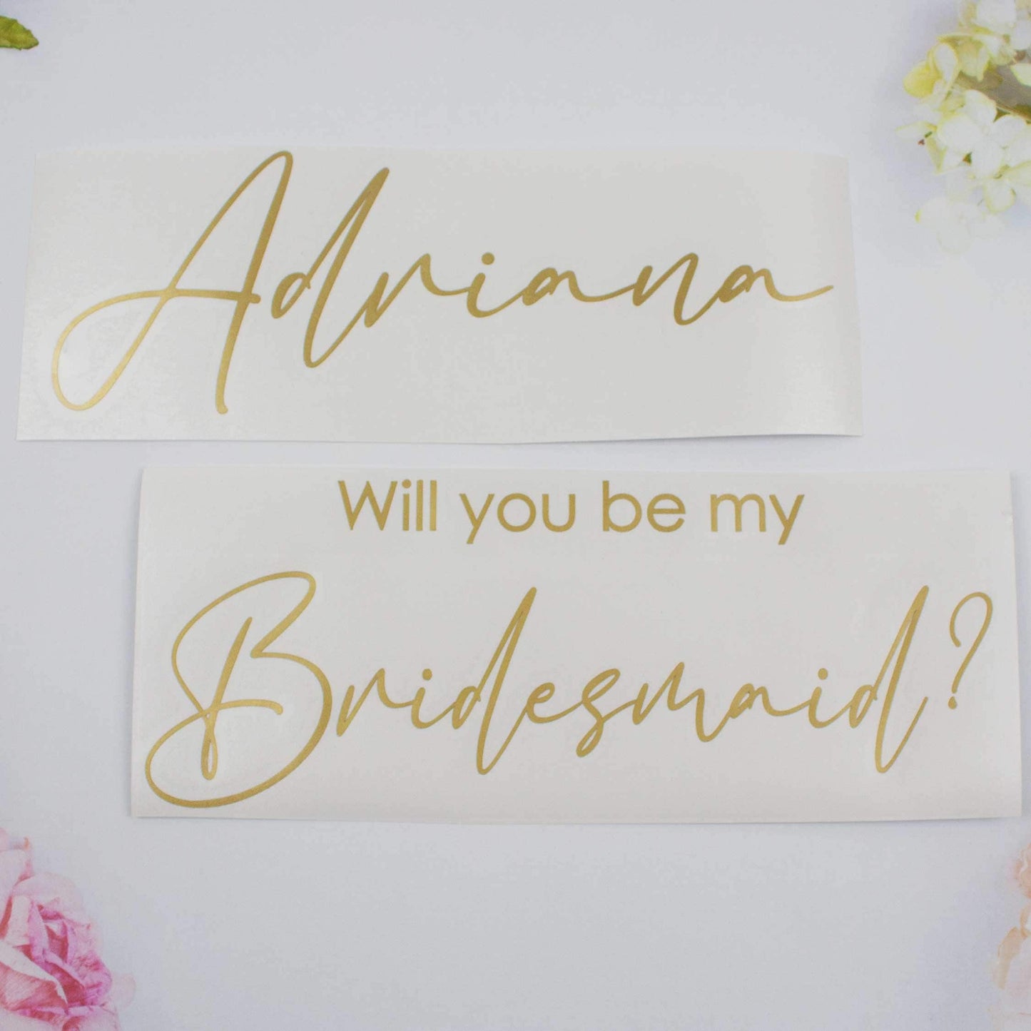 Will You Be My ... Stickers For Bridal Proposal Boxes