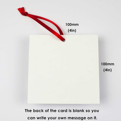 Personalised Christmas Money Wallet Holder Box, Eco friendly and Sustainable Christmas Decoration Made From Card