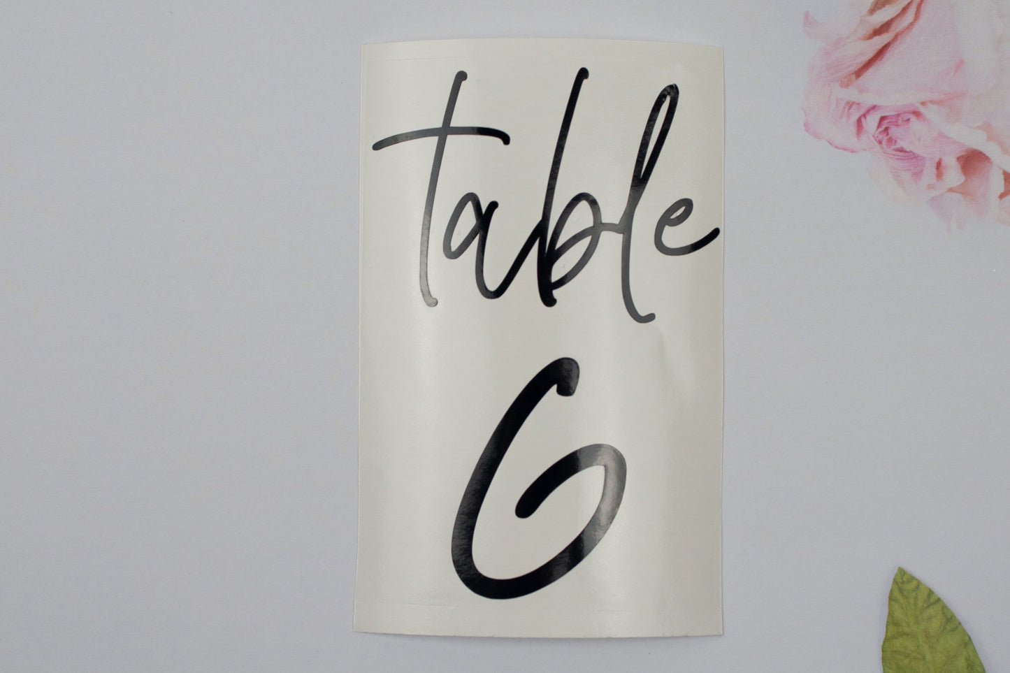 Custom Set of Vinyl Table Numbers for DIY Wedding Signs - Any Number Range - Zingaboo