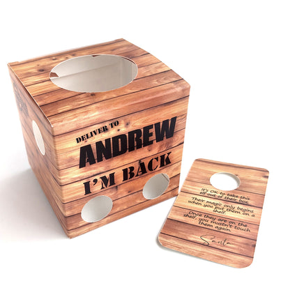 Elf Arrival Box Crate Design - Personalised  - Zingaboo