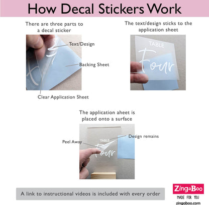 Bridesmaid Proposal Decal Sticker | Personalised | Zingaboo