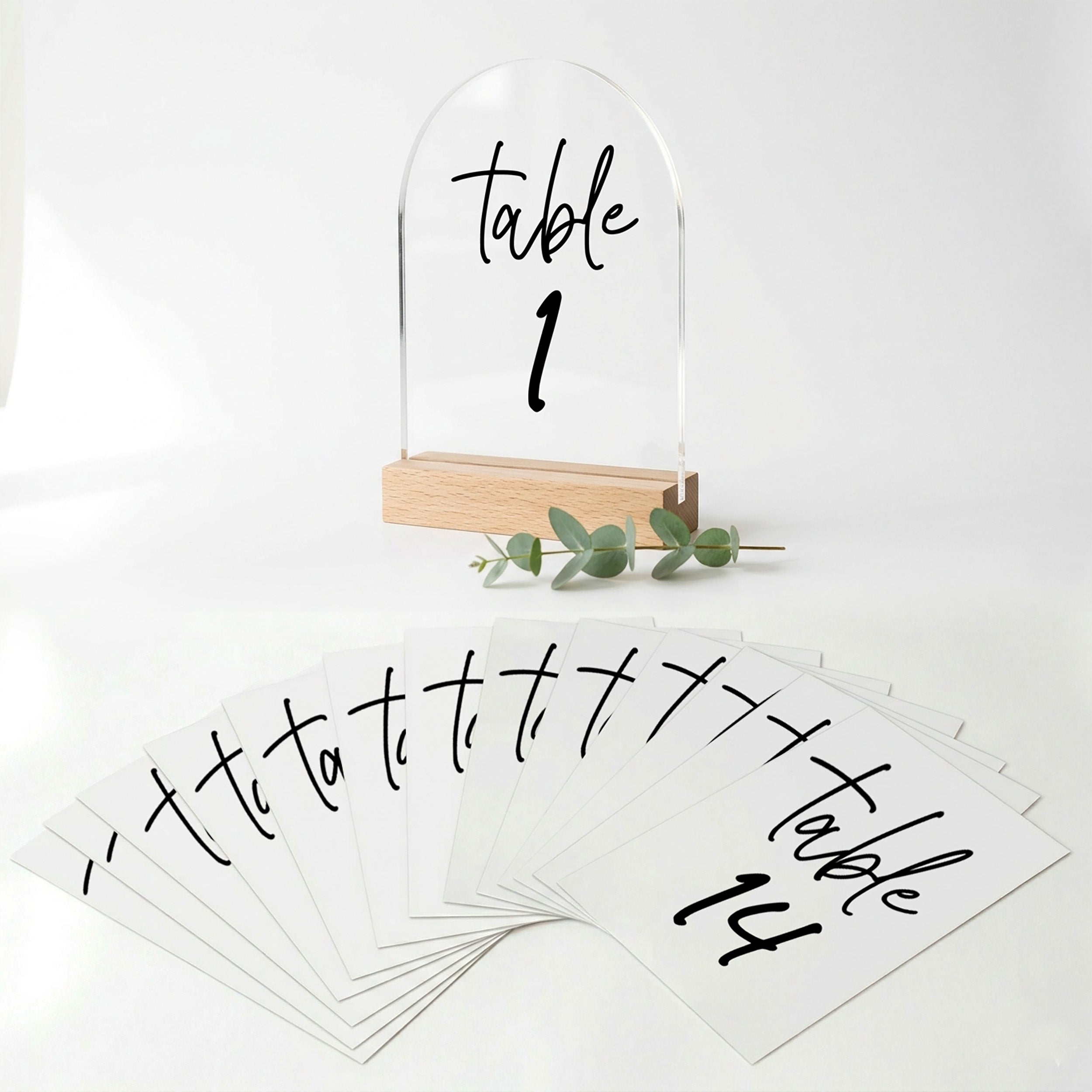 Custom Range Table Number - Pick Your Numbers - Wedding & Event Signs ...