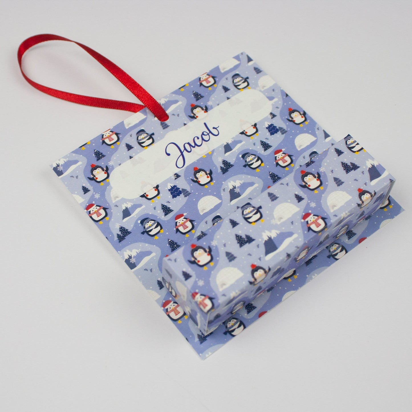 Personalised Christmas Money Wallet Holder Box, Eco friendly and Sustainable Christmas Decoration Made From Card