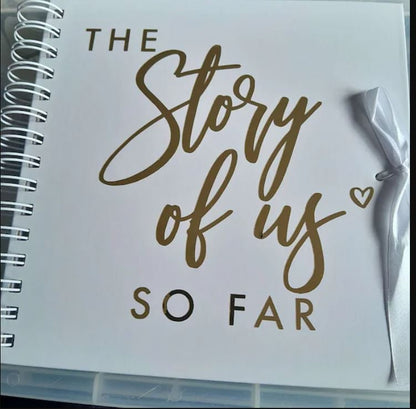 The Story of Us So Far Sticker, A4 A5 for Scrapbook Cover, Vinyl Decal Sticker for Wedding Album, Front Cover For Our Story Album or Journal