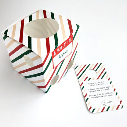 Elf Arrival Box Striped - Zingaboo
