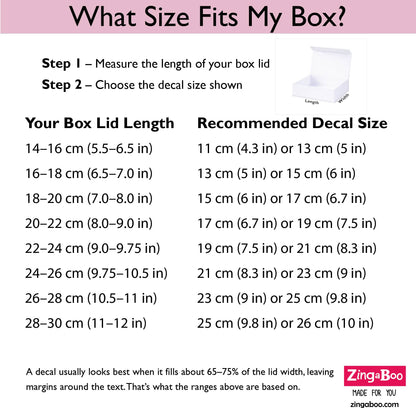 Bridesmaid Proposal Decal Sticker | Personalised | Zingaboo